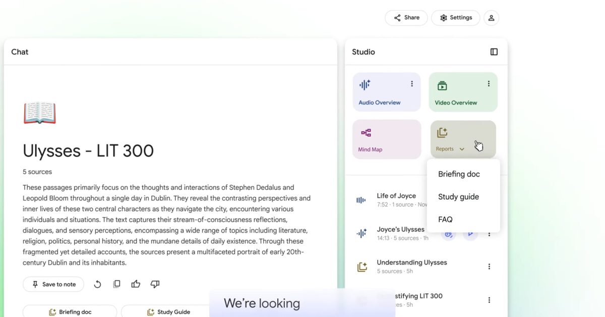 NotebookLM rolls out Video Overviews and Studio redesign